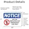 Signmission Not An Employee Exit Emergency Sign With Symbol, 10 in W x Rectangle, Vinyl Decal OS-2PACK-NS-D-710-L-15142 - alternate 5